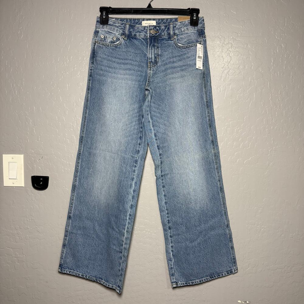 PacSun Women's Casey Low Rise Baggy Jeans Medium Indigo, 25 Short